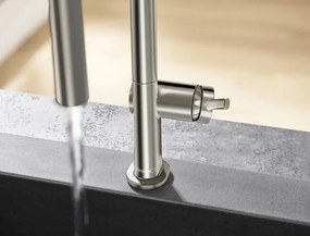 Hansgrohe Talis M54, kuchynská páková batéria 210, vyťahovateľná spŕška, 2jet, sBox, vzhľad nerezu, HAN-72801800