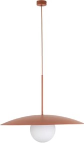 Luster na lanku SLATE 1xE27/15W/230V pr. 65 cm tehlová