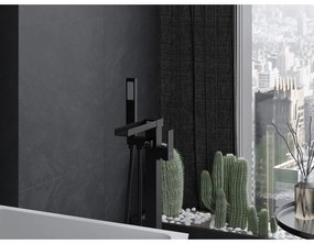 Mexen ALGAR voľnostojaca vaňová batéria, čierna, 75733-70