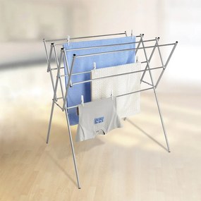 Sušiak na bielizeň v lesklej striebornej farbe 8 m – Wenko