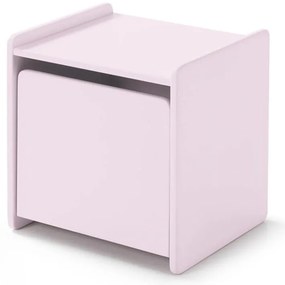 Ružový nočný stolík Vipack Kiddy