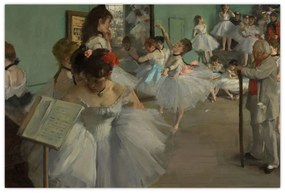 Obraz - Edgar Degas, The Dance Class, reprodukcia (90x60 cm)