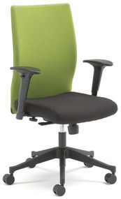 Kancelárska stolička s odnímateľným poťahom MILTON, zelená / čierna