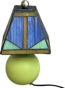 Nočná lampa Tiffany vitáž PICASSO_ CERAMIC BASE 31*18*13