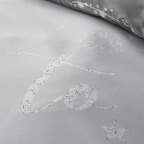 Sivé obliečky na dvojlôžko 200x200 cm A Lot Like Christmas – Catherine Lansfield