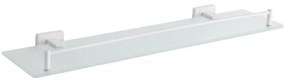 Mexen príslušenstvo, ARNO kúpeľnová sklenená polička, biela, 7020737-20