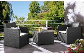 Livarno home Súprava nábytku na balkón, 3-dielna  (100373233)