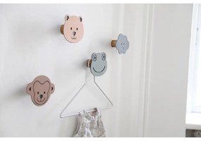 Sivozelený nástenný oceľový háčik Frog Dot Nupo – LIND DNA