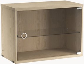 Vitrína's otočnými sklenenými dvierkami String System, Š 58 x H 30 cm