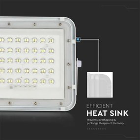 LED Vonkajší solárny reflektor LED/6W/3,2V IP65 4000K biela + DO