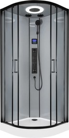 Novoterm Hydromasážny box NV-Orion 90x90 čierny