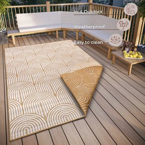 Okrovožltý vonkajší koberec 80x150 cm Pangli Ochre – Hanse Home