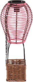 Solárny lampáš balón s LED osvetlením PLA113 PINK-S