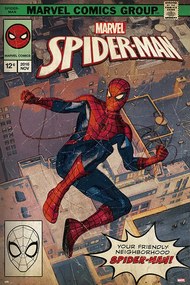 Plagát, Obraz - Spider-Man - Comic Front, (61 x 91.5 cm)
