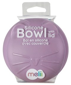Silikónová škatuľka na desiatu s viečkom Mačka - 350 ml