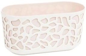 Balkónový kvetináč DUET 40cm béžová / svetloružová