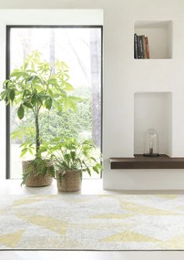 Osta, Kusový koberec Origins 50510 / C700, 125x180, žltá, obývacia izba