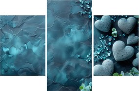 Obraz - Kamene tvaru srdca (90x60 cm)