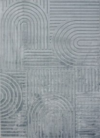 BE Koberec Kolekcia Zen Garden 2405 BLUE – modrý obdĺžnikový Rozmer: 200x290 cm