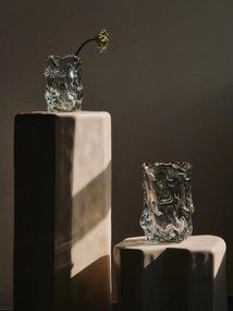 Ferm Living Sklenená váza Virelle Clear 18 cm