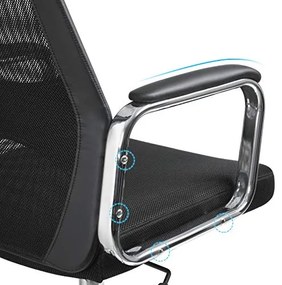 Kancelárska stolička SONGMICS OBN33BK