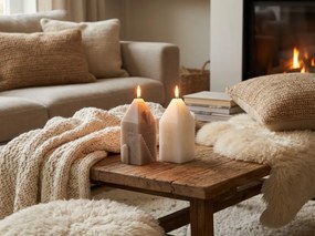 Stĺpová sviečka HOUSIX 13 cm - viac farieb Farba: Čierna