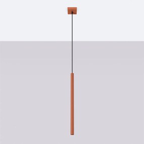 Závesné svietidlo Pastelo, 1x oranžové kovové tienidlo