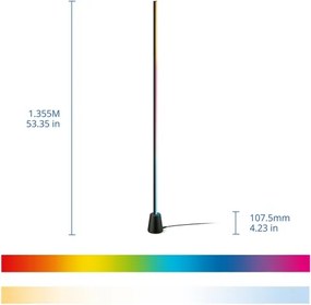 Philips -LED RGBIC Stmievateľná stojacia lampa GRADIENT LED/9,7W/230V 2200-6500K Wi-Fi