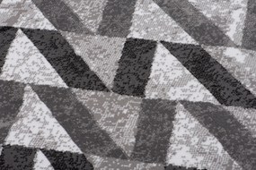 TA Koberec Q544D WHITE MAYA PP EYM Sivý Obdĺžnikový Rozmer: 180x250 cm