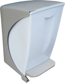 BAMA Odpadkový kôš 6,5 l, sivo-hnedý