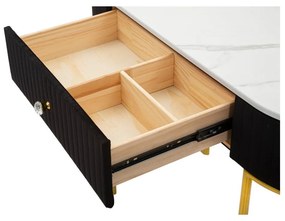 Konzolový stolík v čierno-zlatej farbe 43x100 cm Montpellier – Mauro Ferretti