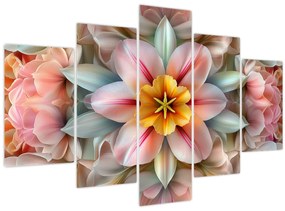 Obraz - Kaleidoskopický kvet (150x105 cm)