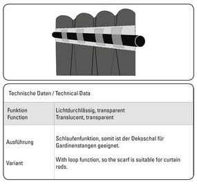 Biela záclona 135x245 cm Zen Silence – Gardinia