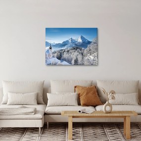 Obraz - Zasnežená krajina (70x50 cm)