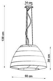 BELLA 60 Závesné svetlo, biela SL.0733 - Sollux