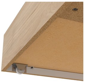 Zásuvky pod posteľ v prírodnej farbe v súprave 2 ks 90x190/140x190 cm Naia – Tvilum