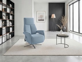 XXXLutz RELAXAČNÉ KRESLO, textil, svetlomodrá Sit & More - Online Only obývacie izby - 0001440358H3