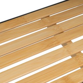 Bambusový regál v čierno-prírodnej farbe 41x77 cm – Casa Selección