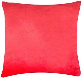 XPOSE® Mikroplyšová obliečka na vankúš - červená 40x40 cm