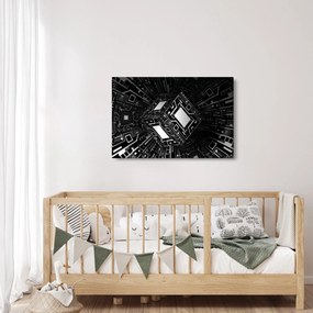 Obraz abstraktné kocky (90x60 cm)