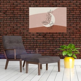 Obraz - Boho listy N⁰2 (90x60 cm)