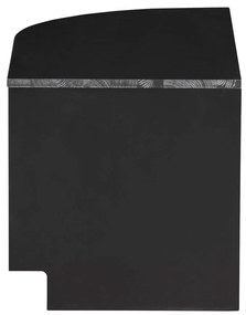 Čierny modulárny TV stolík z borovicového dreva 78x40 cm Finca – WOOOD