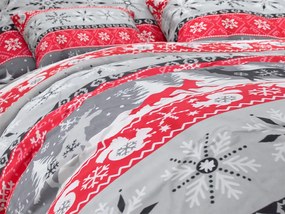 Flanelové obliečky SNOWY FOREST sivá Rozmer obliečky: 70 x 90 cm | 140 x 220 cm