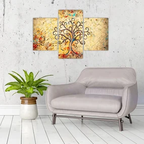 Obraz - Mozaikový strom života (90x60 cm)