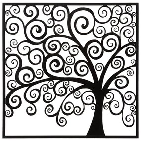 Kovová nástenná dekorácia 100x100 cm Three Plus - Mauro Ferretti