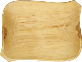 AMADEA Drevený servírovací podnos, masívne drevo, 26 cm