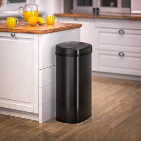 Bezdotykový Jumbo odpadkový kôš 70l čierna USB kábel zdarma