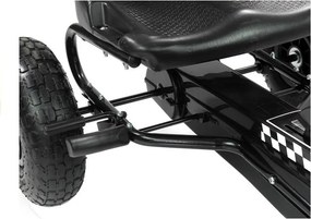LEAN CARS Motokára A-15 čierna nafukovacie kolesá