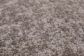Associated Weavers koberce Metrážny koberec Miriade 49 tmavo béžový - Kruh s obšitím cm