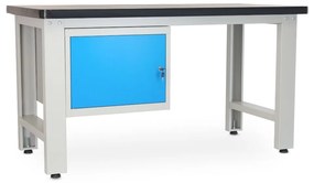 Dielenský stôl Solid MDF-10, 150 cm, závesný box, čierna